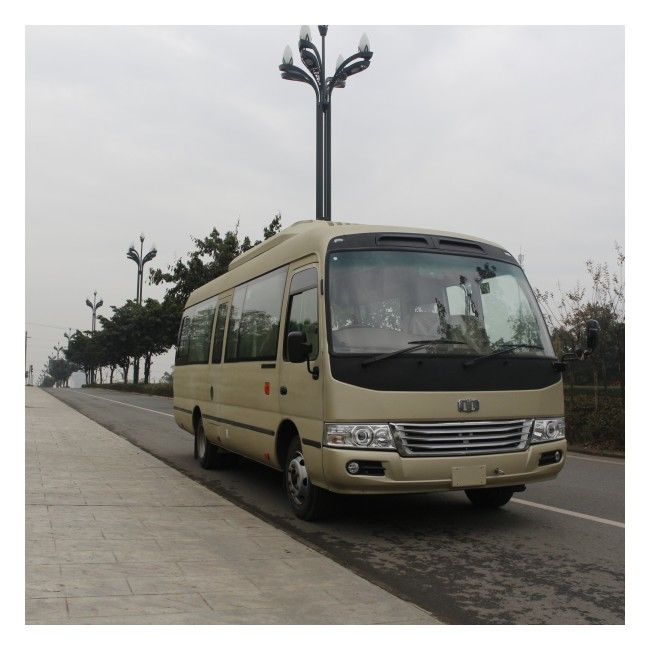 7m Diesel Coaster λεωφορείο 26 θέσεων με χειροκίνητη 5 ταχύτητες για τη δημόσια μεταφορά