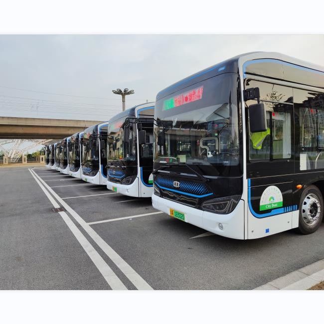 12 M καθαρό ηλεκτρικό λεωφορείο LHD αυτόματο EV Innercity λεωφορείο 46 θέσεων με εναέρια ανάρτηση