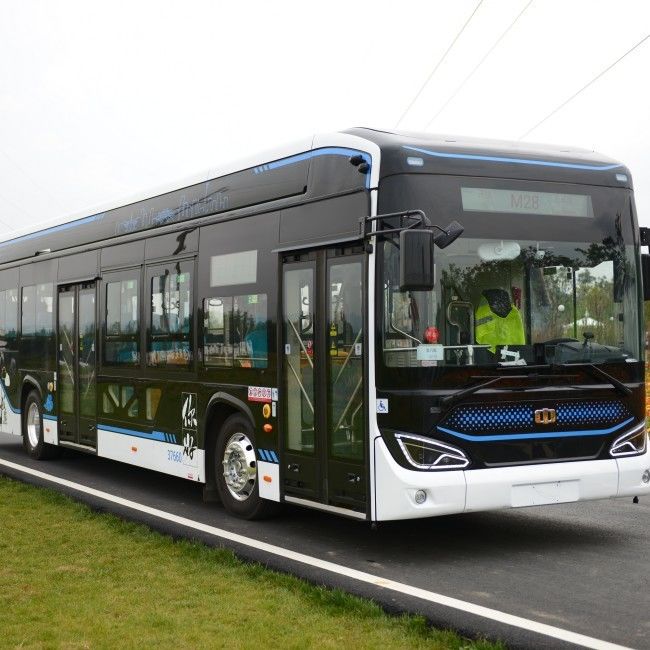 LHD 12m χαμηλό ε-λεωφορείο 280650km πατωμάτων ηλεκτρικό λεωφορείο πόλεων με 46 καθίσματα