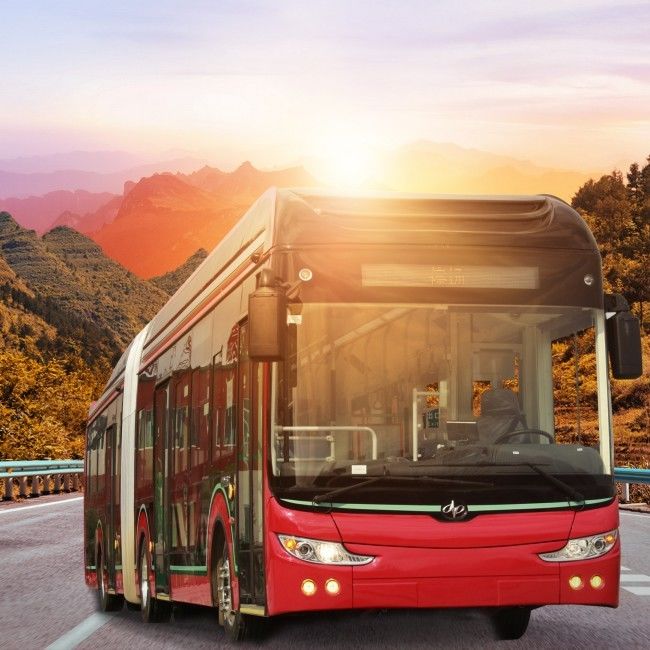 18m zev λεωφορείο 50 θέσεων Electric BRT Bus ZEV Bus City Bus Υπηρετεί τις αστικές μεταφορές.