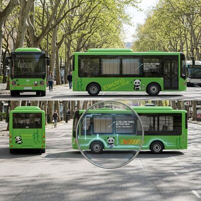 6μ καθαρό ηλεκτρικό λεωφορείο EV Μίνι λεωφορείο 16 θέσεων Διάστημα οδήγησης 180 χλμ.