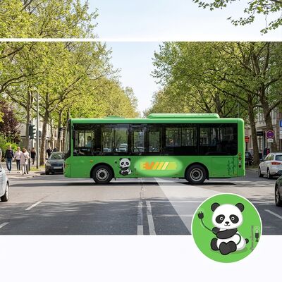 6 μέτρα Ηλεκτρικά Μίνι λεωφορεία Δημόσια Μεταφορά λεωφορείο 14 θέσεων με κλιματισμό.
